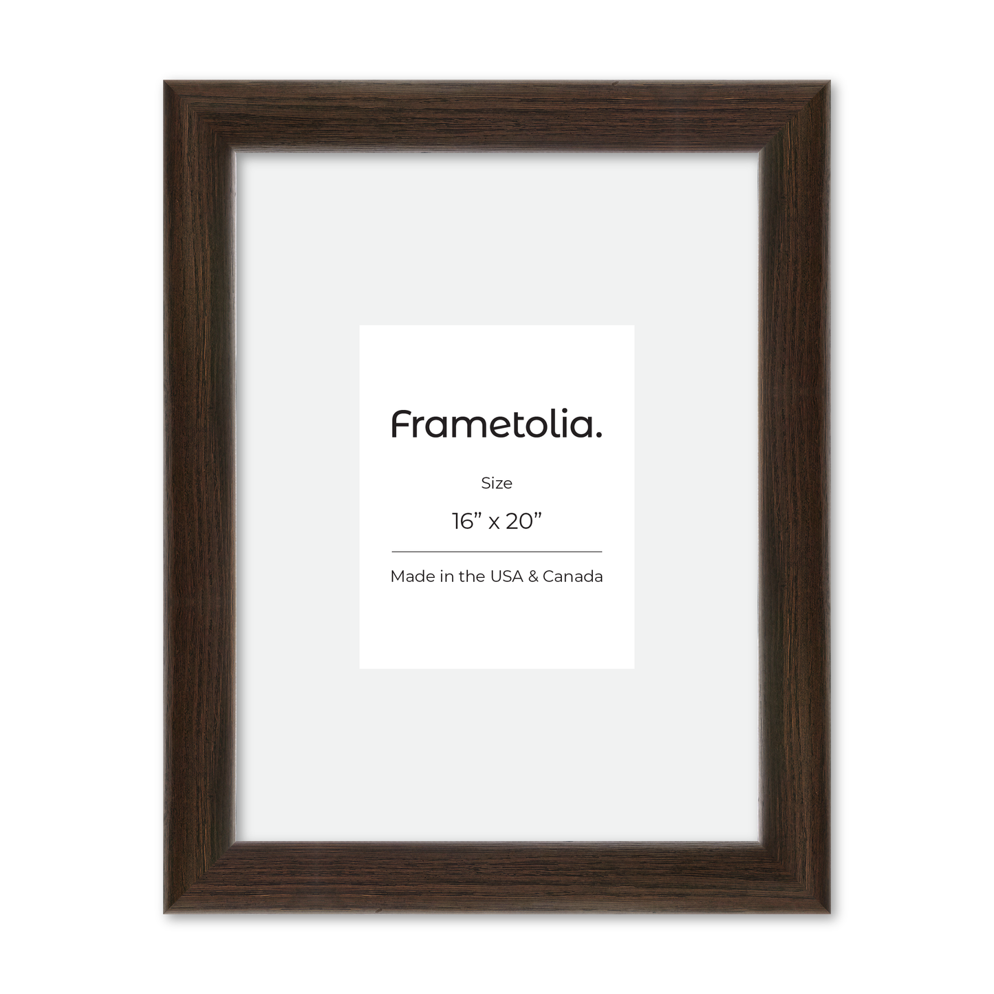 16" x 20" Dark Oak Hudson Valley Wall Frame