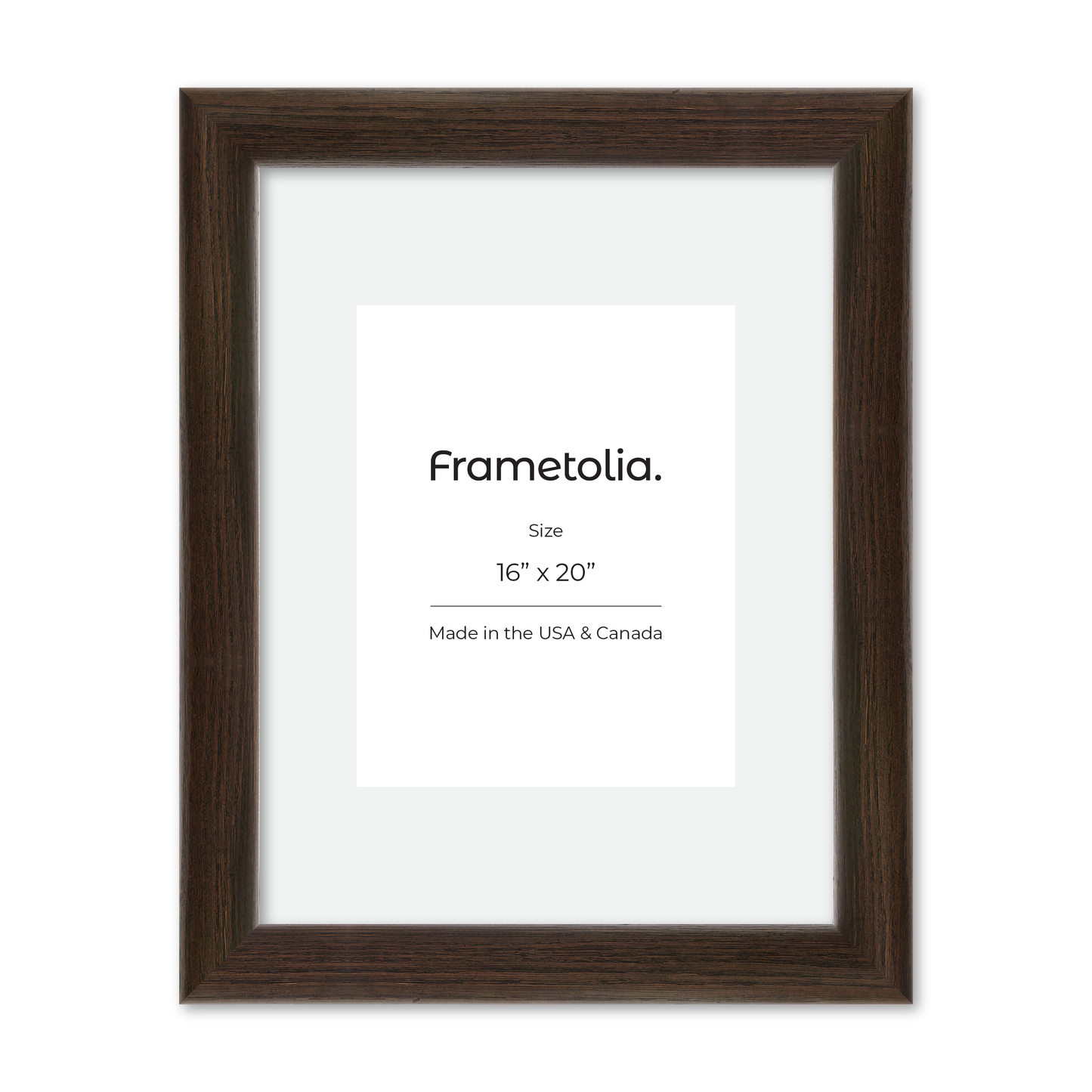 16" x 20" Dark Oak Hudson Valley Wall Frame