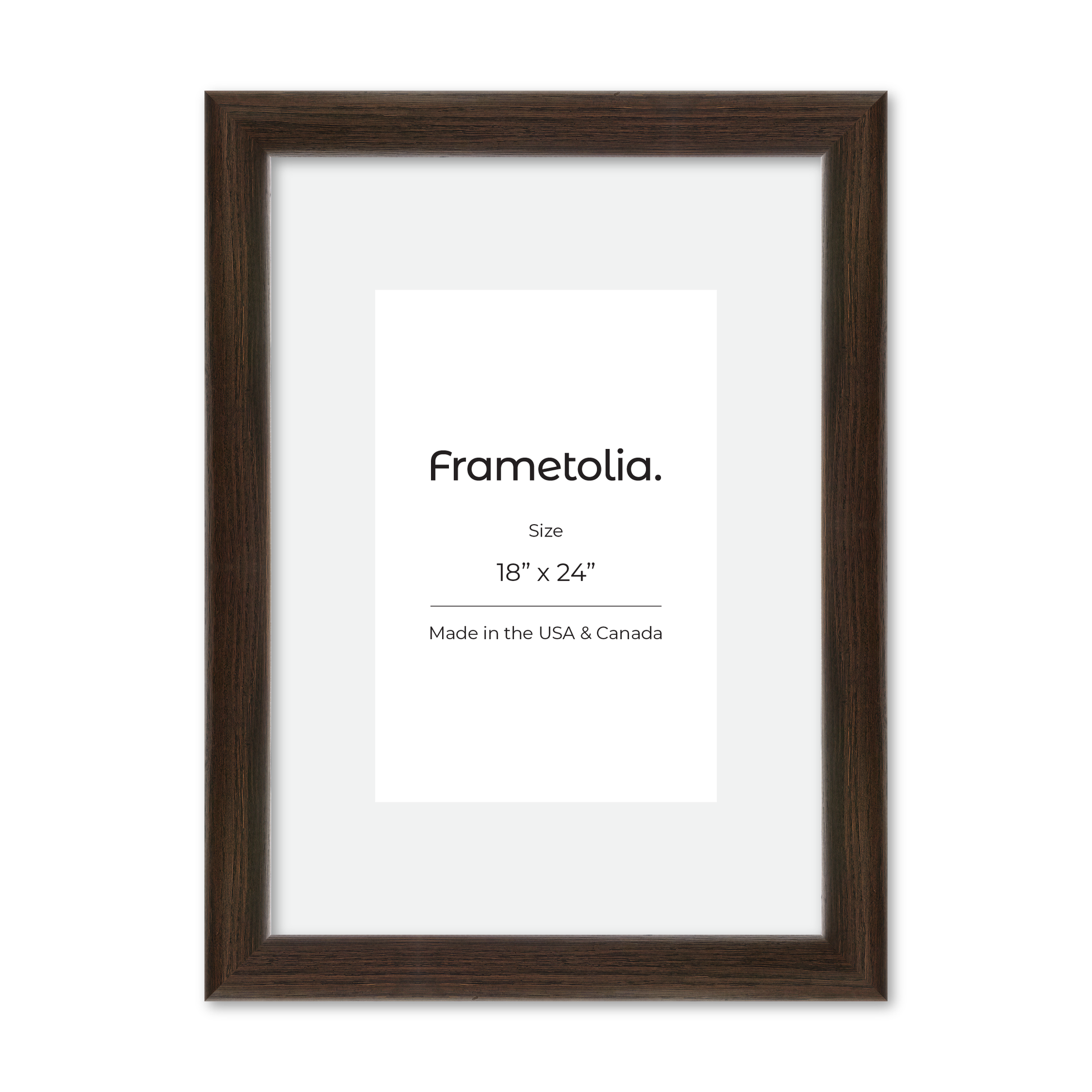 18" x 24" Dark Oak Hudson Valley Wall Frame