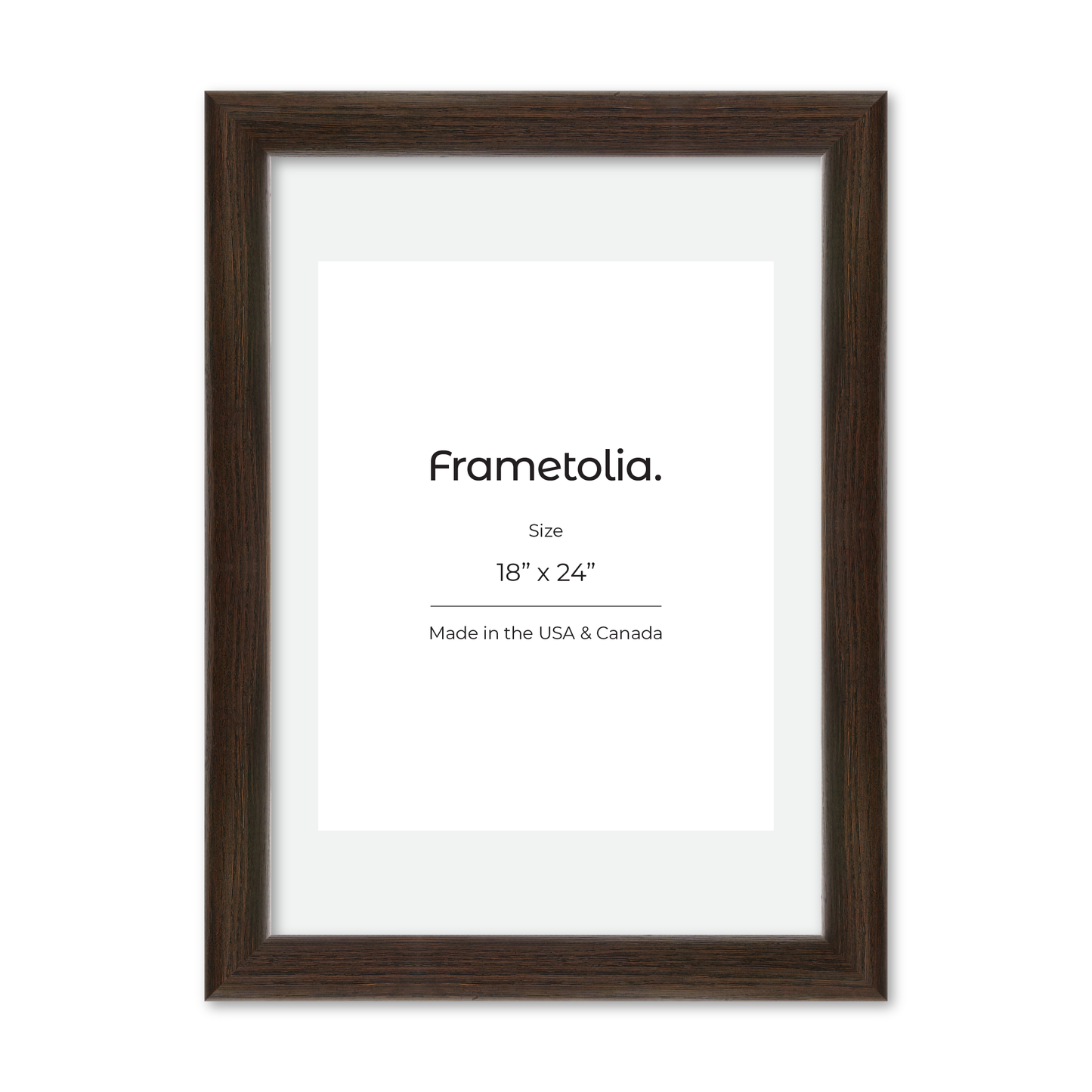 18" x 24" Dark Oak Hudson Valley Wall Frame