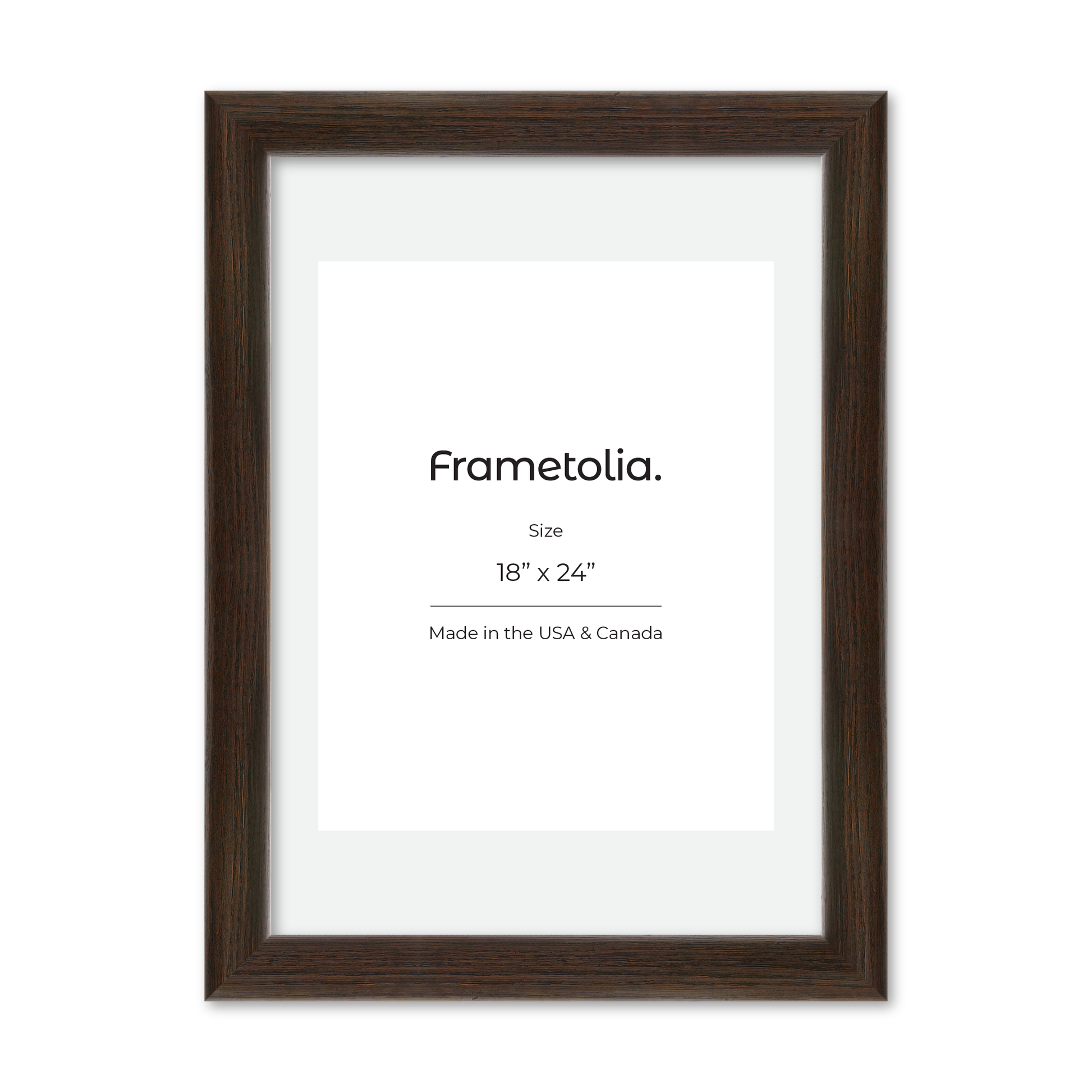 18" x 24" Dark Oak Hudson Valley Wall Frame