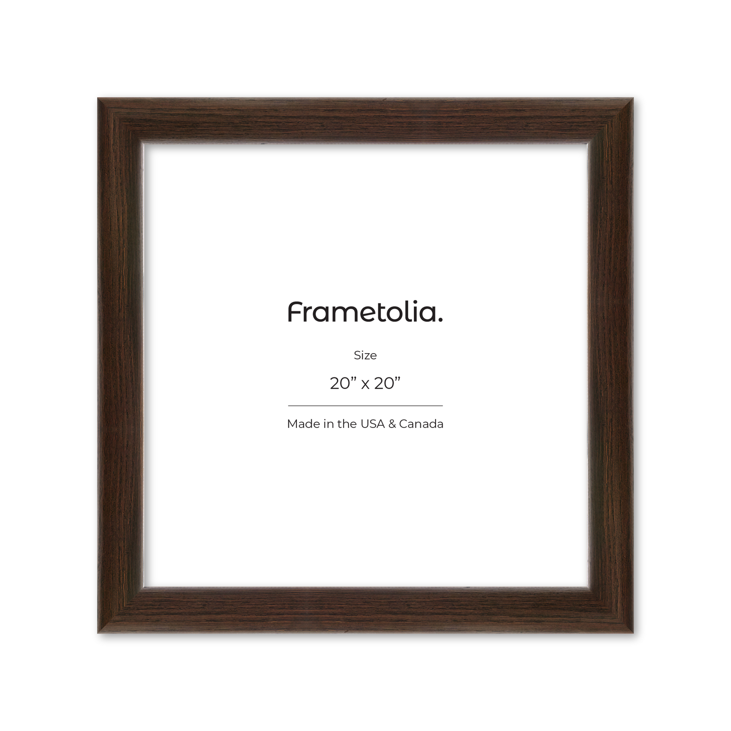 20" x 20" Dark Oak Hudson Valley Wall Frame