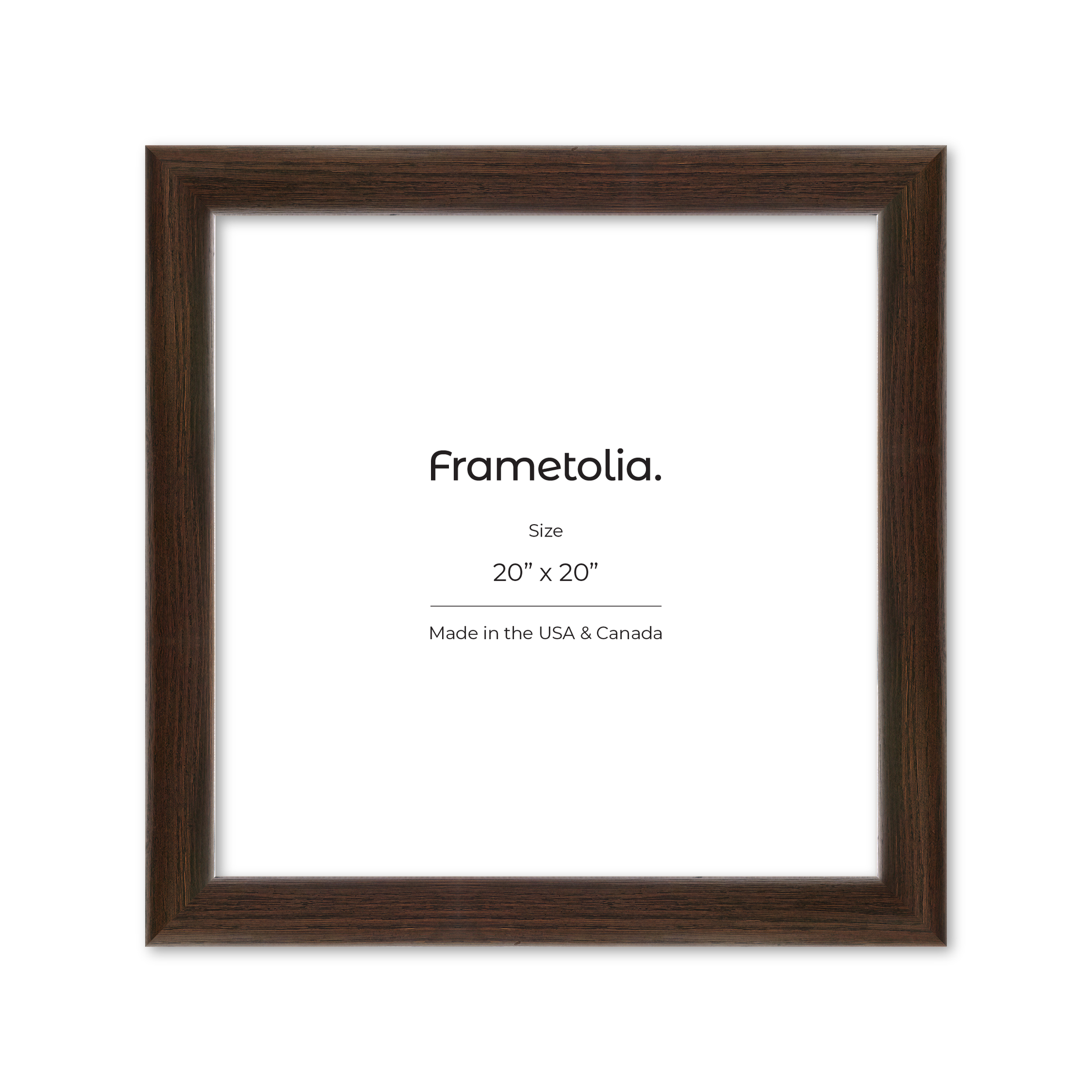 20" x 20" Dark Oak Hudson Valley Wall Frame