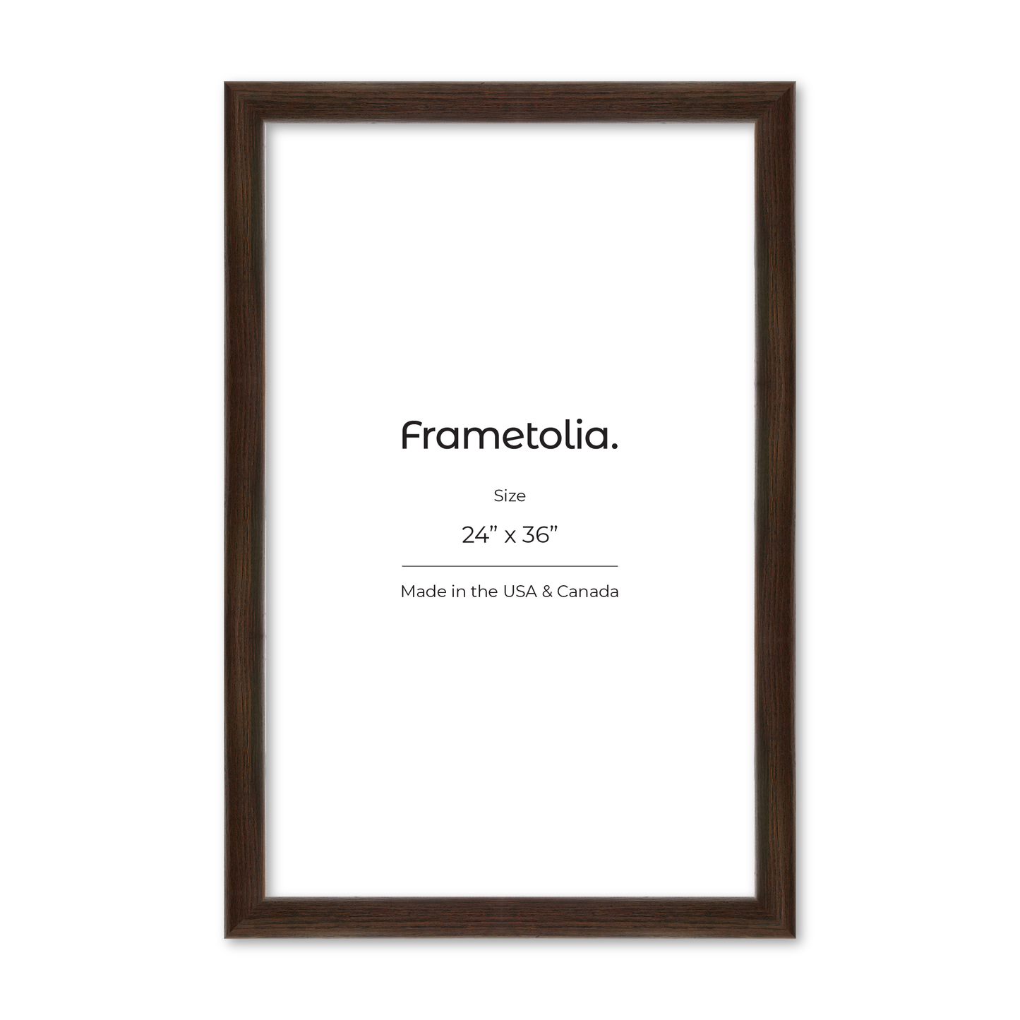24" x 36" Dark Oak Hudson Valley Wall Frame