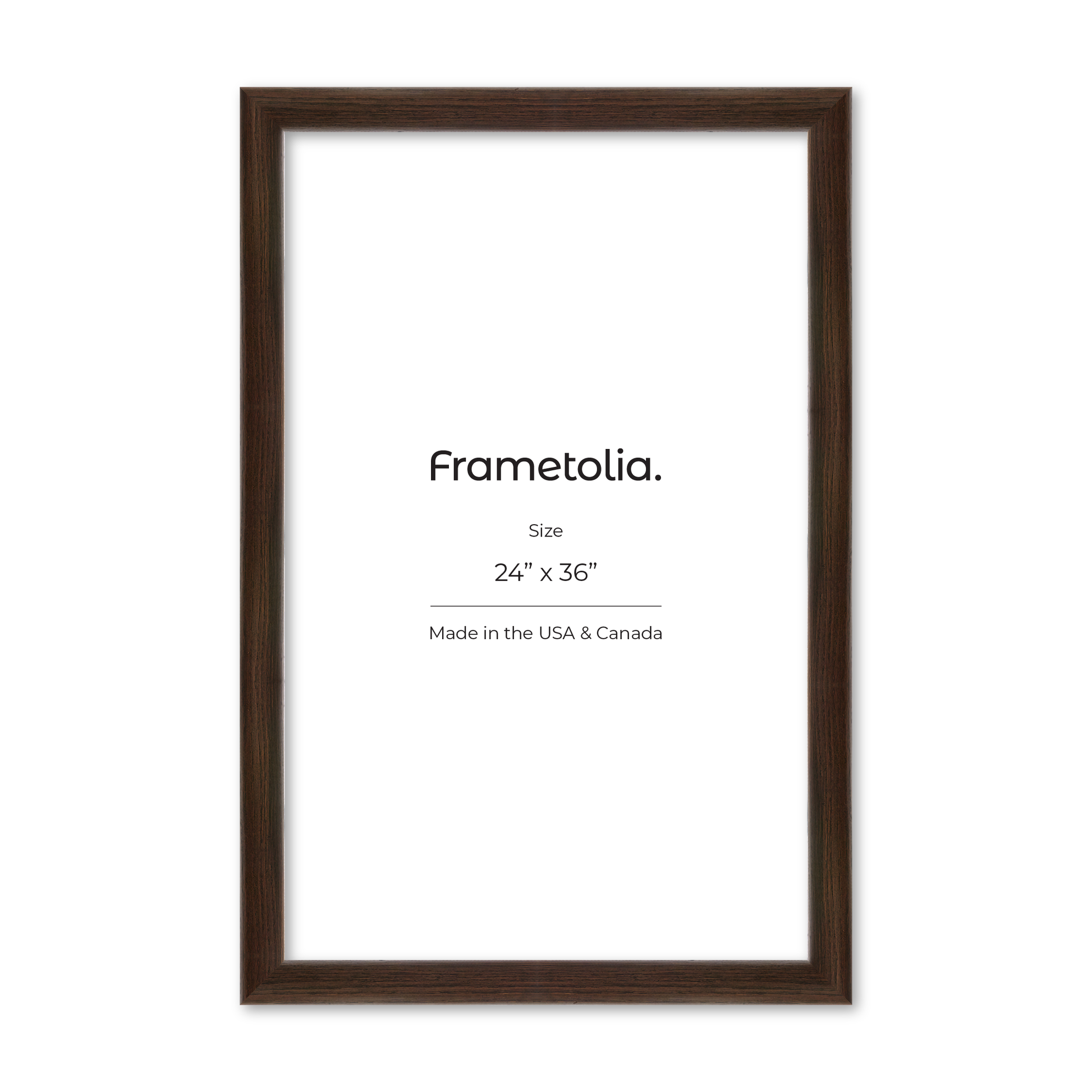 24" x 36" Dark Oak Hudson Valley Wall Frame