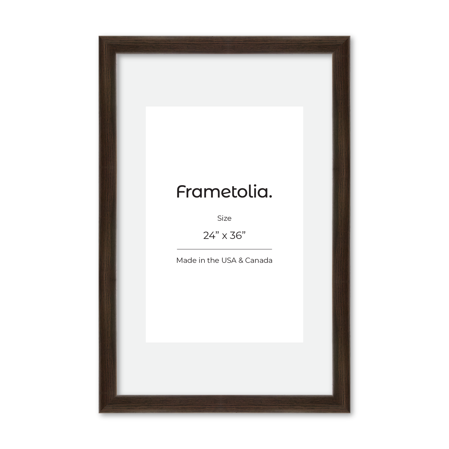 24" x 36" Dark Oak Hudson Valley Wall Frame