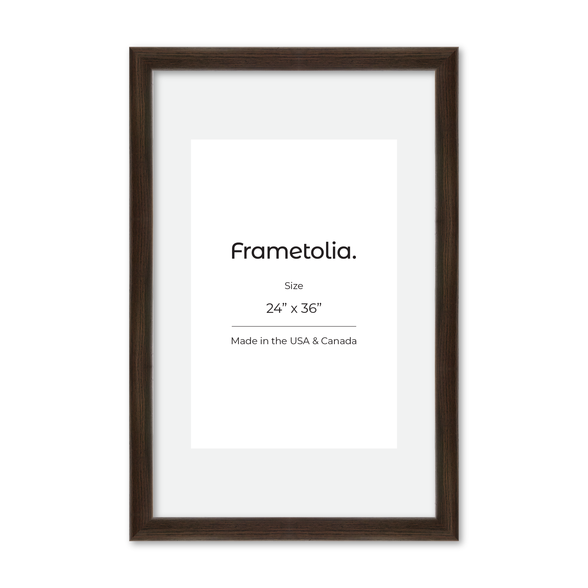 24" x 36" Dark Oak Hudson Valley Wall Frame
