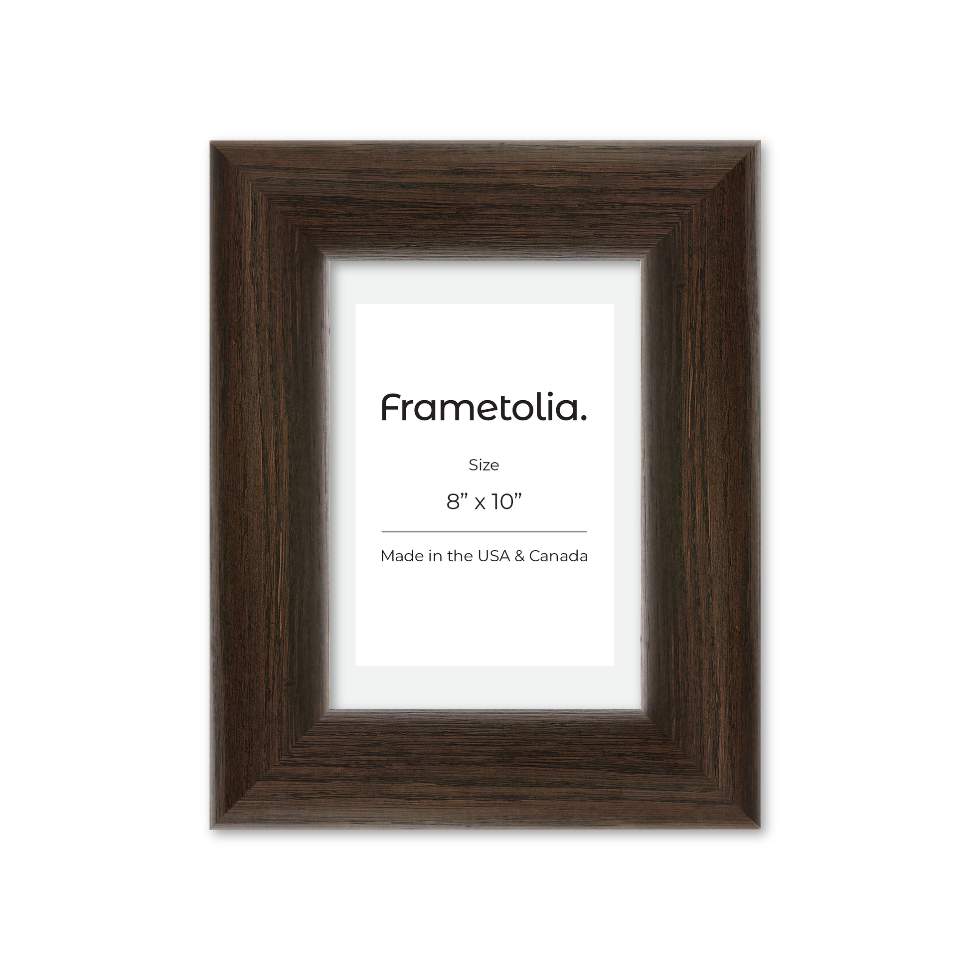 8" x 10" Dark Oak Hudson Valley Wall Frame
