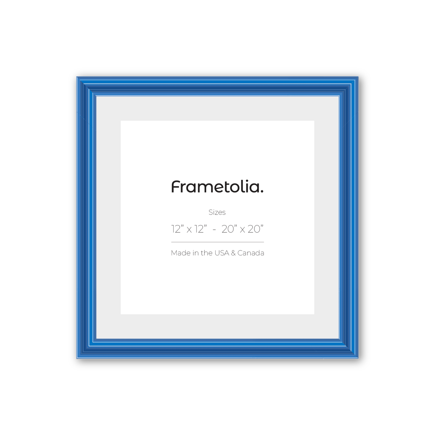Seaport Blue Wide Width Wall Frame