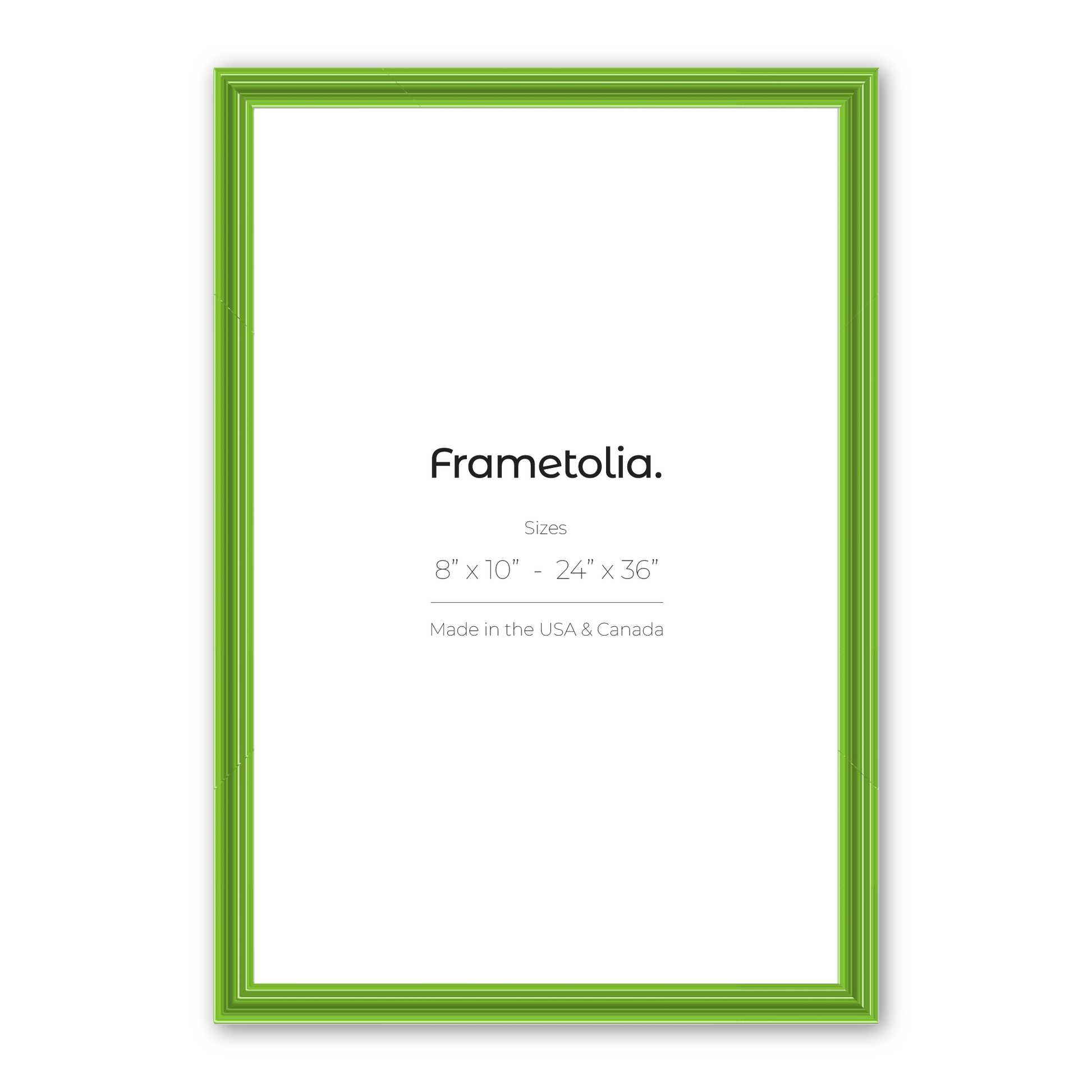 [Color:Fresh Lime Gloss],front of picture frame
