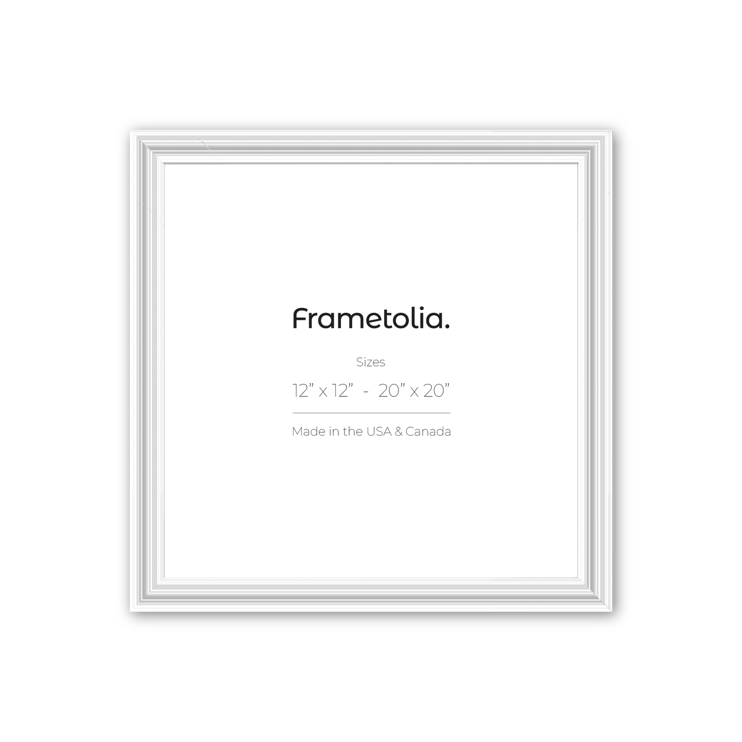 Electric White Gloss Wide Width Wall Frame