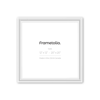 Electric White Gloss Wide Width Wall Frame