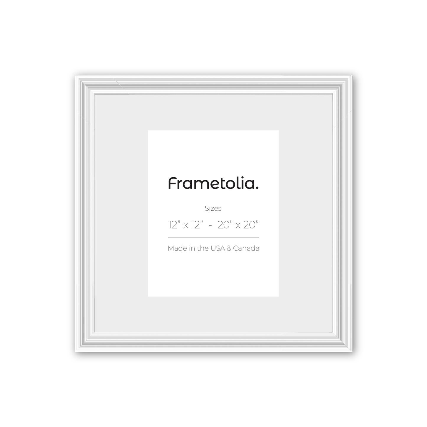 Electric White Gloss Wide Width Wall Frame