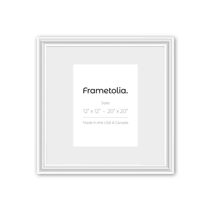 Electric White Gloss Wide Width Wall Frame