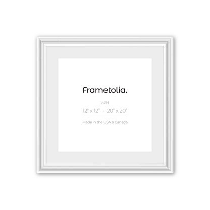 Electric White Gloss Wide Width Wall Frame
