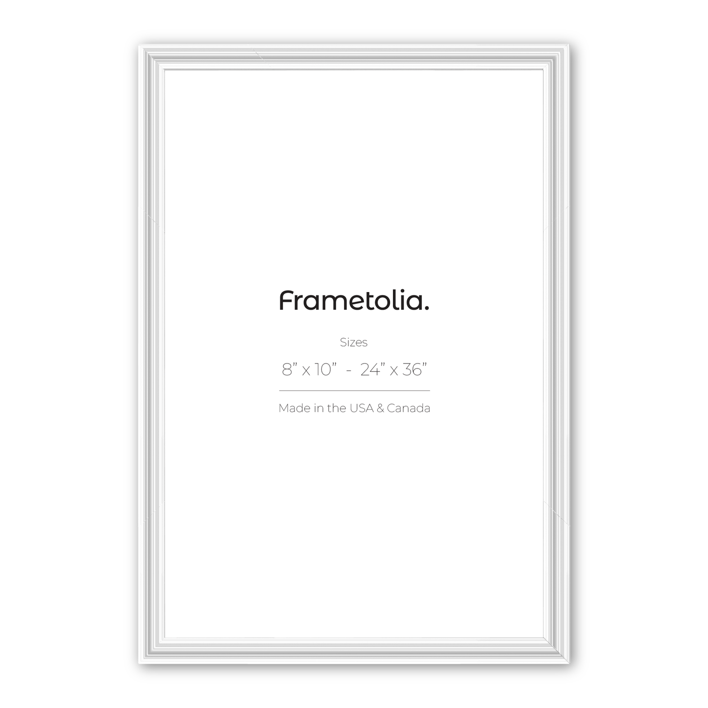 Electric White Gloss Wide Width Wall Frame