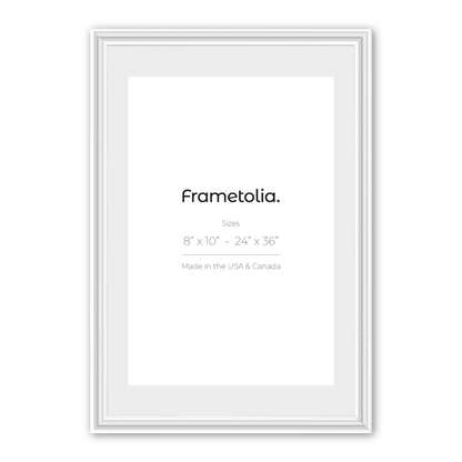 Electric White Gloss Wide Width Wall Frame