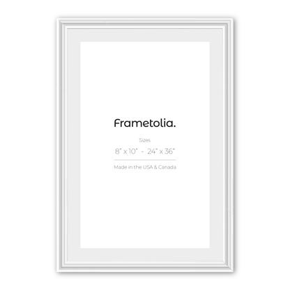 Electric White Gloss Wide Width Wall Frame