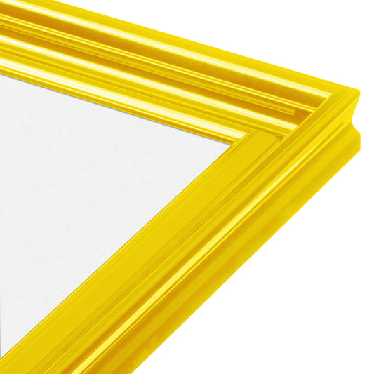 Sunburst Yellow Wide Width Wall Frame