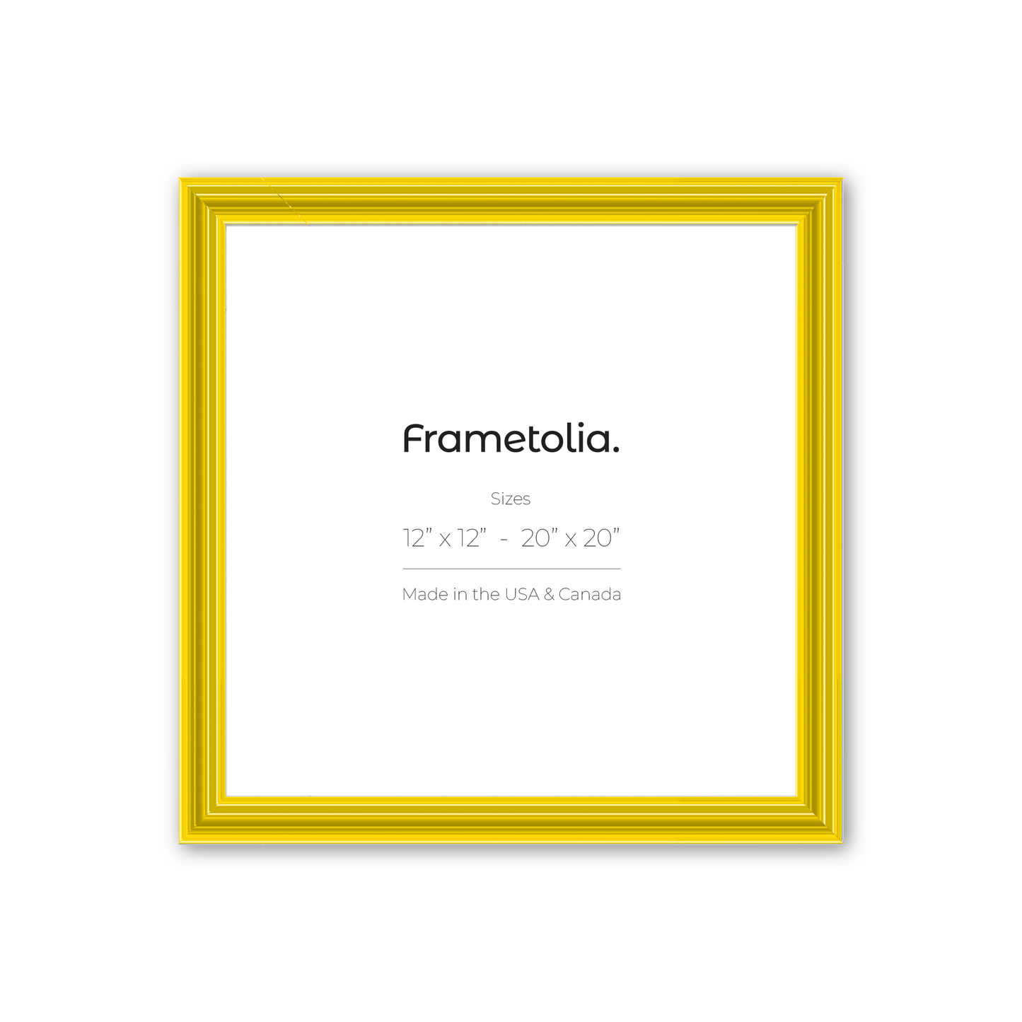 Sunburst Yellow Wide Width Wall Frame