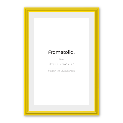 Sunburst Yellow Wide Width Wall Frame