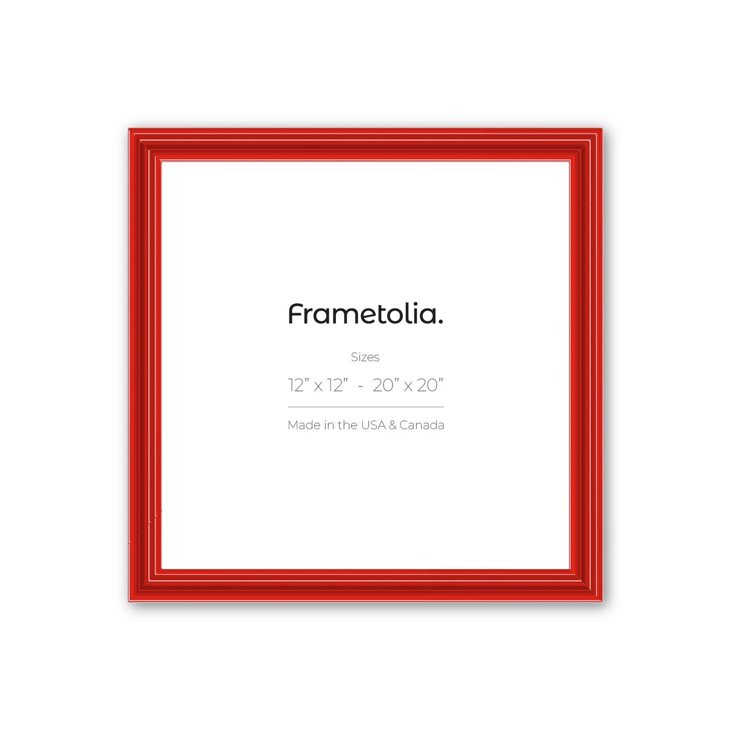 Cherry Red Gloss Wide Width Wall Frame