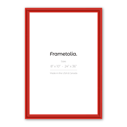 Cherry Red Gloss Wide Width Wall Frame