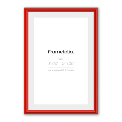 Cherry Red Gloss Wide Width Wall Frame