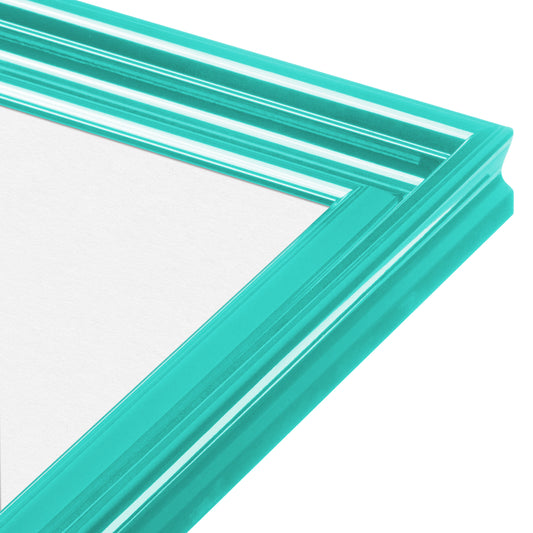 Capri Teal Wide Width Wall Frame