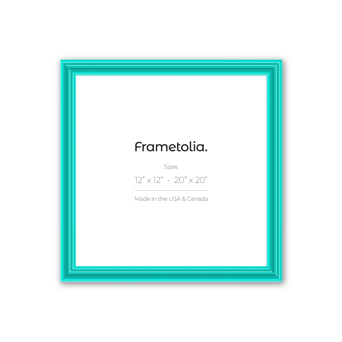Capri Teal Wide Width Wall Frame