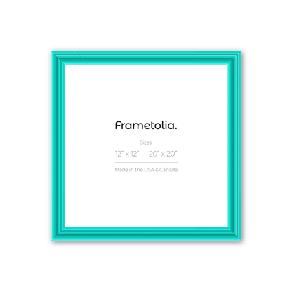 Capri Teal Wide Width Wall Frame