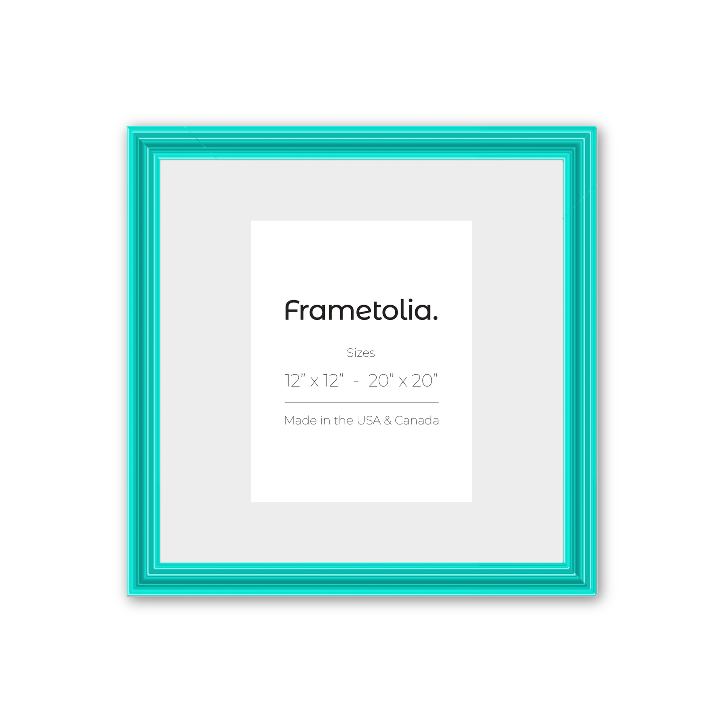 Capri Teal Wide Width Wall Frame