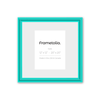 Capri Teal Wide Width Wall Frame