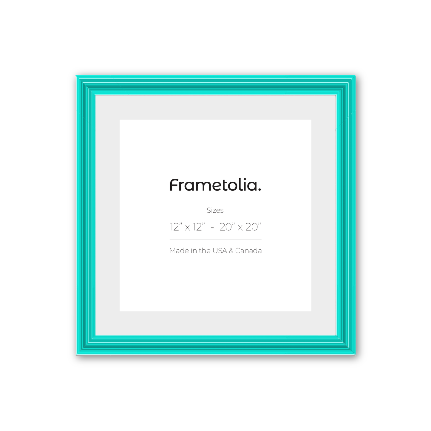 Capri Teal Wide Width Wall Frame