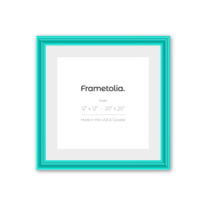 Capri Teal Wide Width Wall Frame