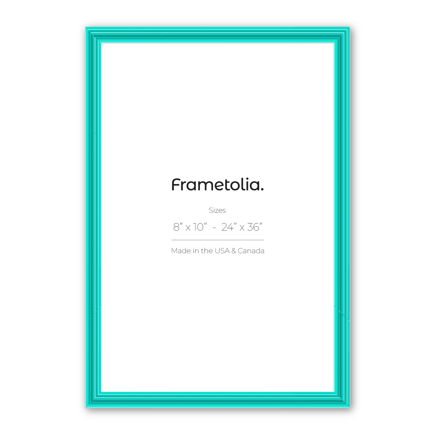 Capri Teal Wide Width Wall Frame