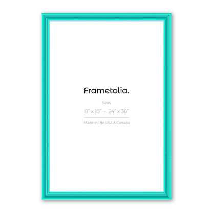 Capri Teal Wide Width Wall Frame