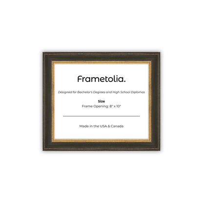 8" x 10" Black FAMILY Diploma Frame - No Mat
