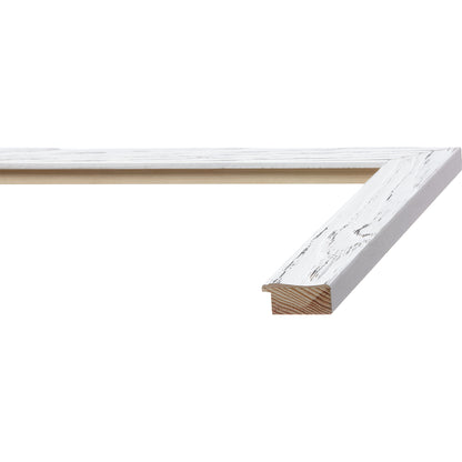 Rubbed White Medium Width Table Top Frame