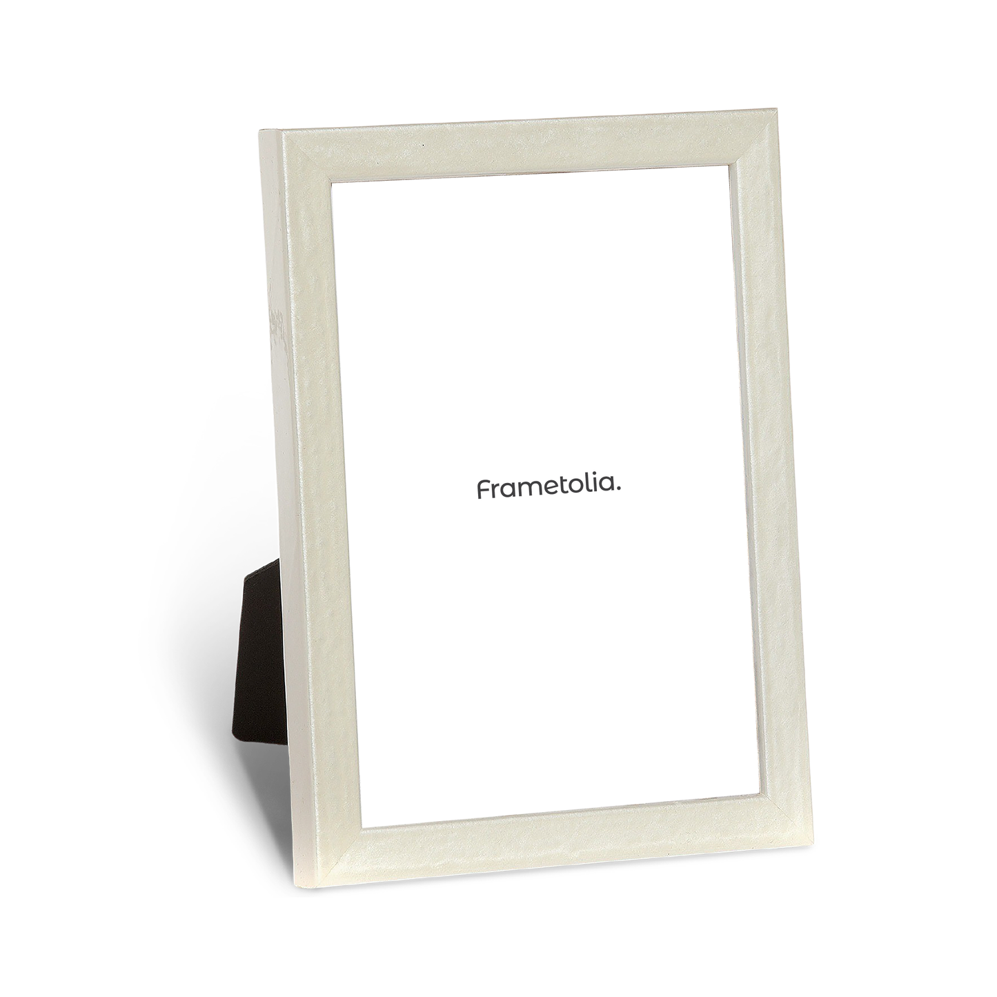 Shimmering White Modern Narrow Width Table Top Frame