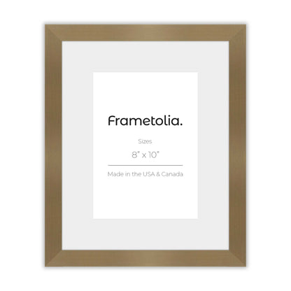 Brushed Gold Narrow Width Wall Frame