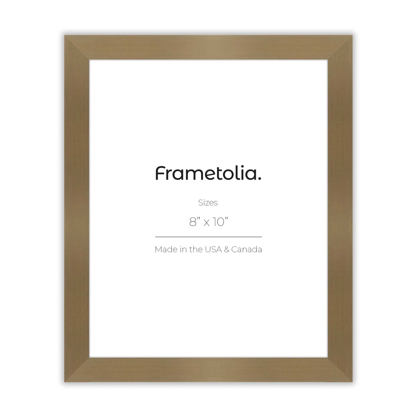 Brushed Gold Narrow Width Wall Frame