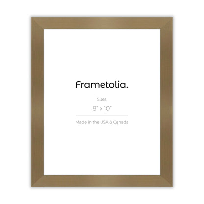 Brushed Gold Narrow Width Wall Frame
