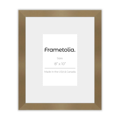 Brushed Gold Narrow Width Wall Frame