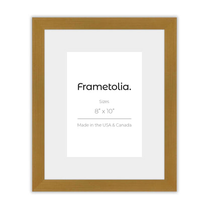 Polished Gold Narrow Width Wall Frame