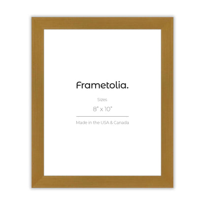 Polished Gold Narrow Width Wall Frame