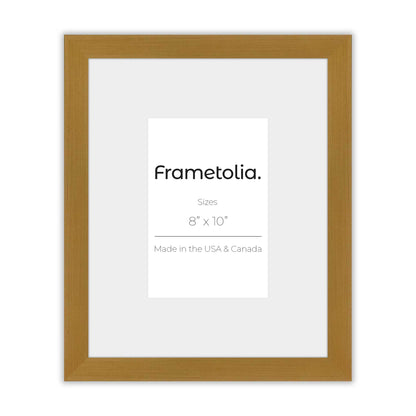 Polished Gold Narrow Width Wall Frame