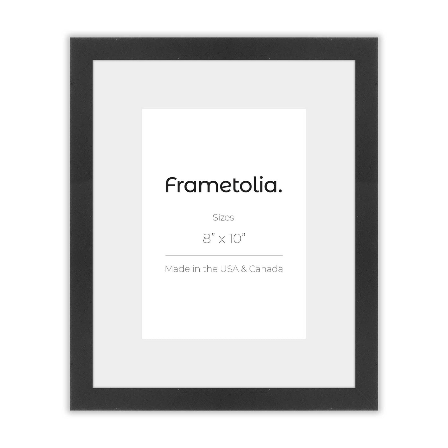 Satin Black Narrow Width Wall Frame