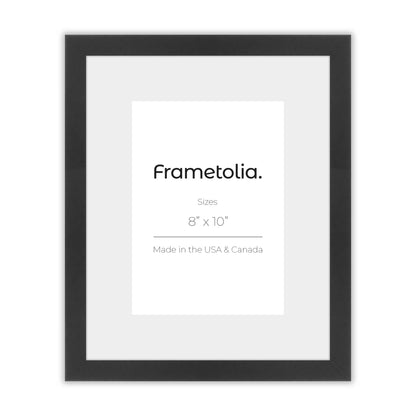 Satin Black Narrow Width Wall Frame