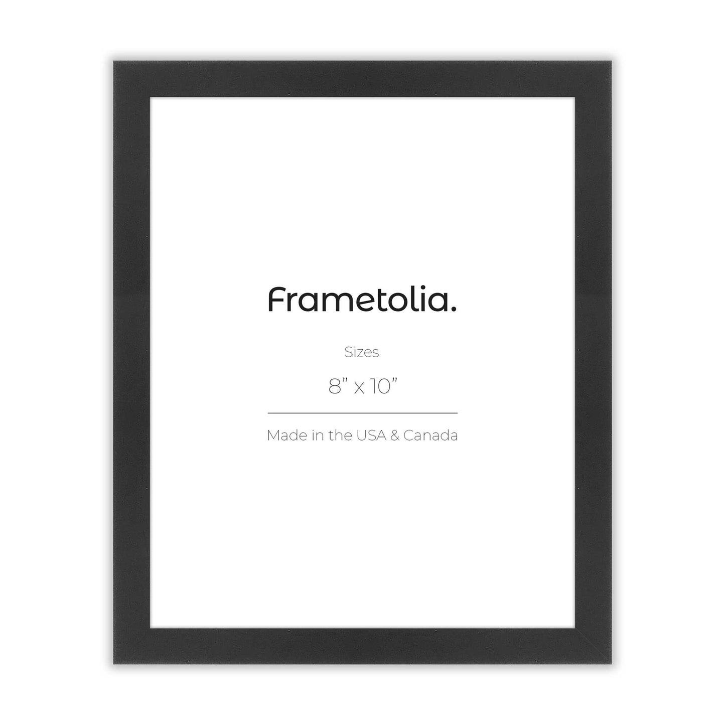Satin Black Narrow Width Wall Frame